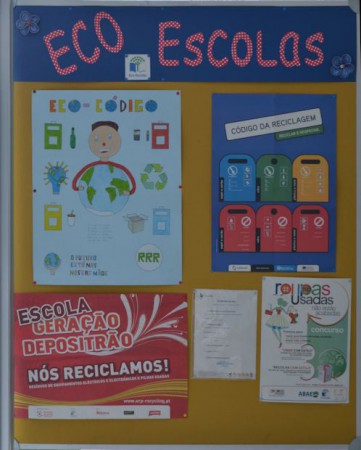 Painel de informação Eco Escolas